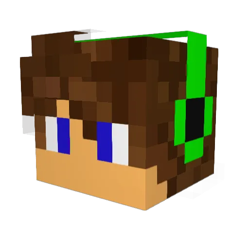 Ragmoor Minecraft avatar head, 3D render