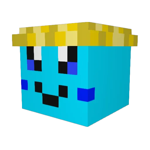 Ragnaburn Minecraft avatar head, 3D render