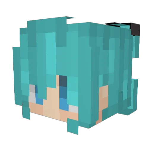 Ragnalith Minecraft avatar head, 3D render