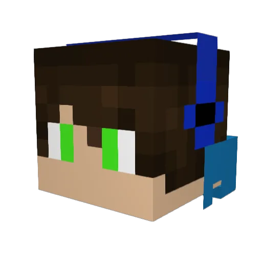 Ragnar115 Minecraft avatar head, 3D render