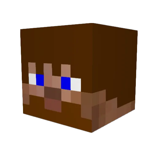 Ragnar500 Minecraft avatar head, 3D render