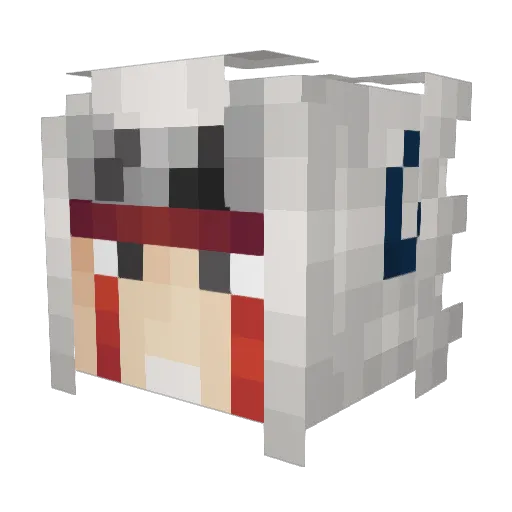 RagnarAsura Minecraft avatar head, 3D render