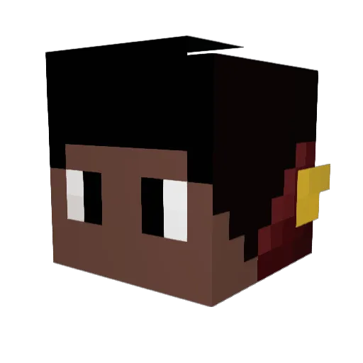 RagnarHD Minecraft avatar head, 3D render