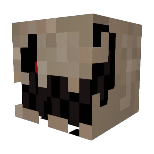 Ragnelf Minecraft avatar head, 3D render
