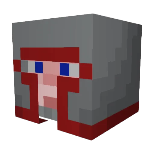 Ragno11 Minecraft avatar head, 3D render