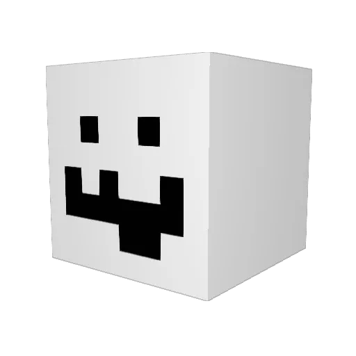 Ragnster Minecraft avatar head, 3D render