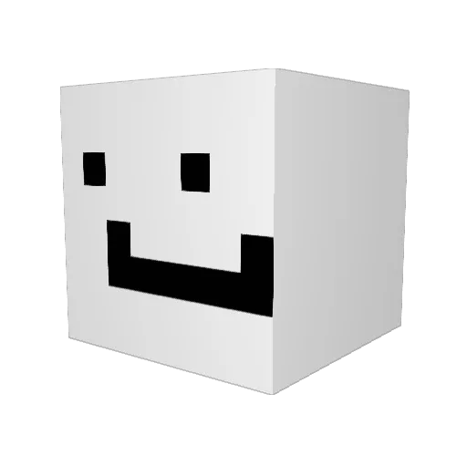 Ragsss Minecraft avatar head, 3D render