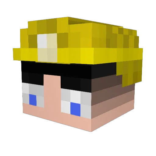 Ragui_IV Minecraft avatar head, 3D render