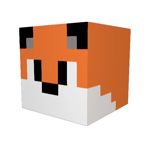 Raguny Minecraft avatar head, 3D render