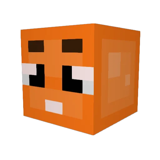 Rahmican Minecraft avatar head, 3D render