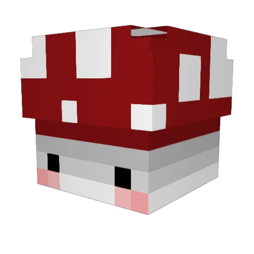 Rahmook Minecraft avatar head, 3D render