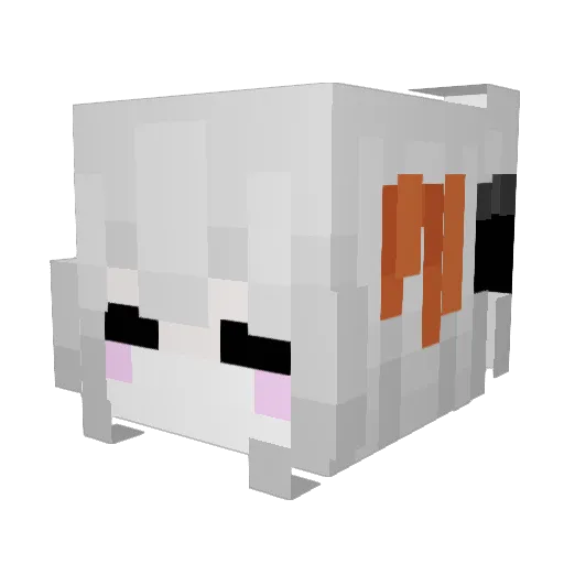 Rahv Minecraft avatar head, 3D render