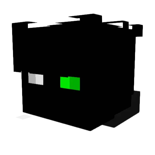RahymKazaK Minecraft avatar head, 3D render