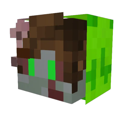 RaiGamess Minecraft avatar head, 3D render