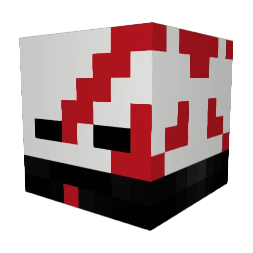 Rai_Chu__ Minecraft avatar head, 3D render