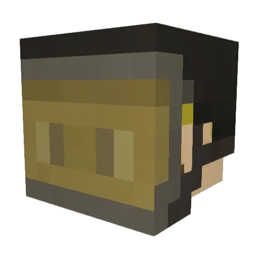 Rai_an Minecraft avatar head, 3D render