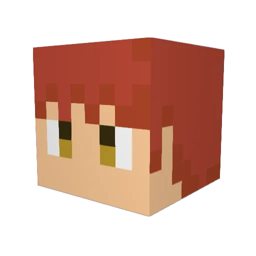 Raia0083 Minecraft avatar head, 3D render