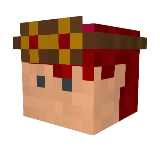 RaianStar Minecraft avatar head, 3D render