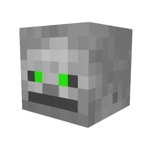 Raichuu420 Minecraft avatar head, 3D render