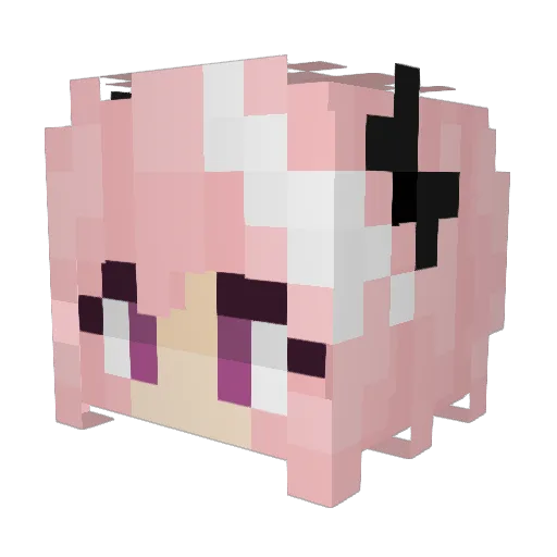 RaidIt Minecraft avatar head, 3D render