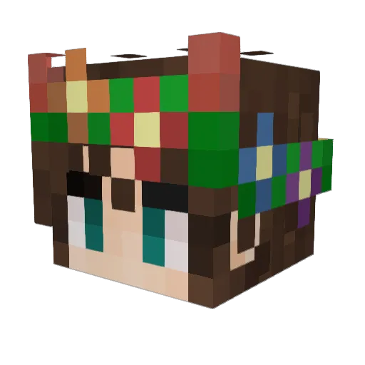 RaidKeeper Minecraft avatar head, 3D render