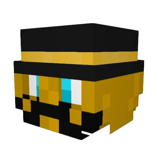 Raid_Era Minecraft avatar head, 3D render