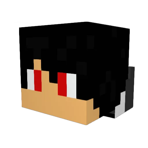 Raid_KMS Minecraft avatar head, 3D render