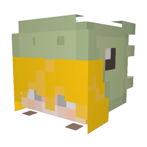 Raid_forceM5 Minecraft avatar head, 3D render