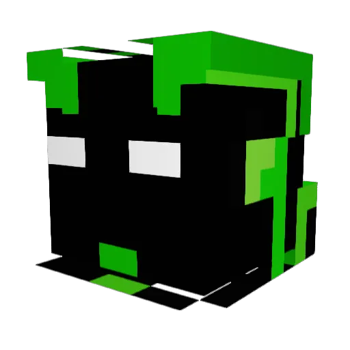 Raiden07JJ Minecraft avatar head, 3D render