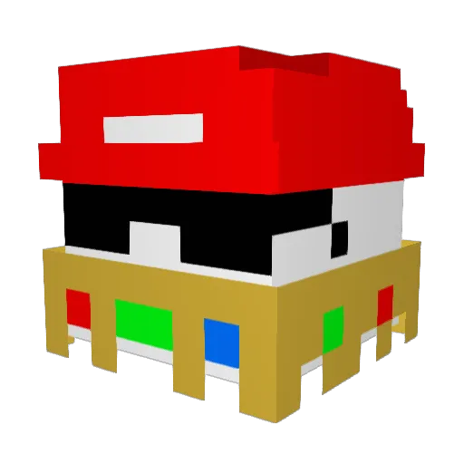 Raiden5z5 Minecraft avatar head, 3D render