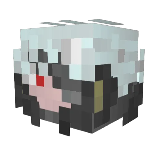 Raiden878 Minecraft avatar head, 3D render