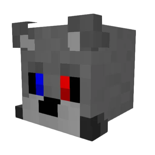RaidenDusk Minecraft avatar head, 3D render