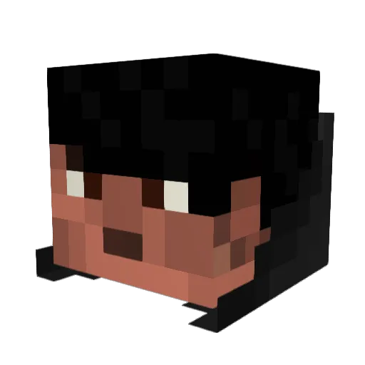 RaidenNotRayden Minecraft avatar head, 3D render