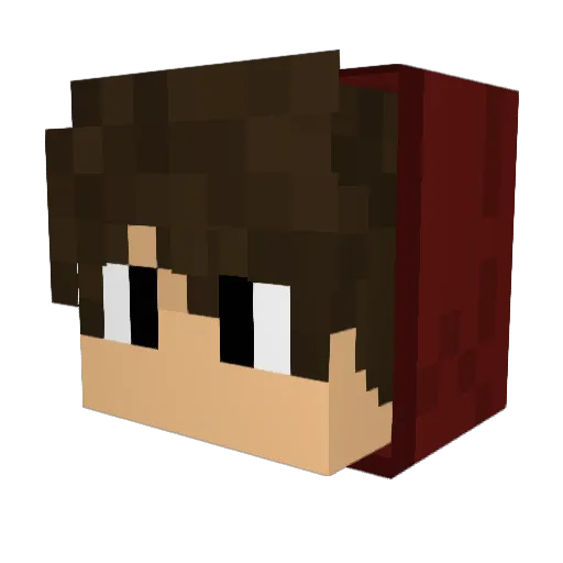 RaidenSZN Minecraft avatar head, 3D render