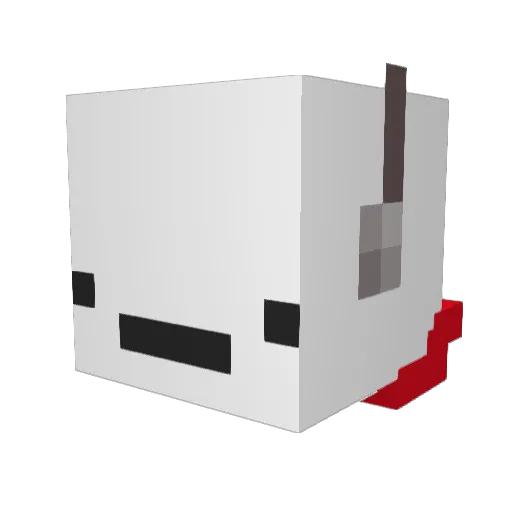 Raider720 Minecraft avatar head, 3D render