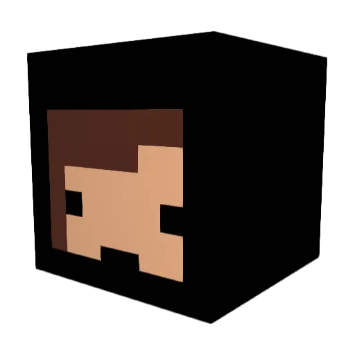 Raider Minecraft avatar head, 3D render