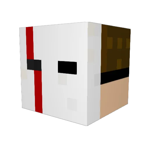 RaidersFC Minecraft avatar head, 3D render
