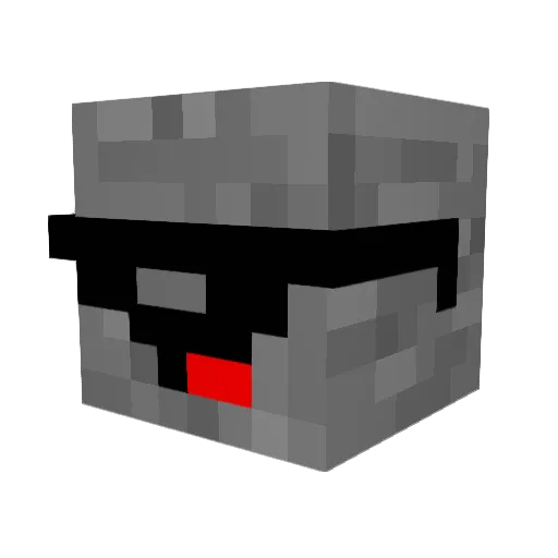 Raiders_ Minecraft avatar head, 3D render