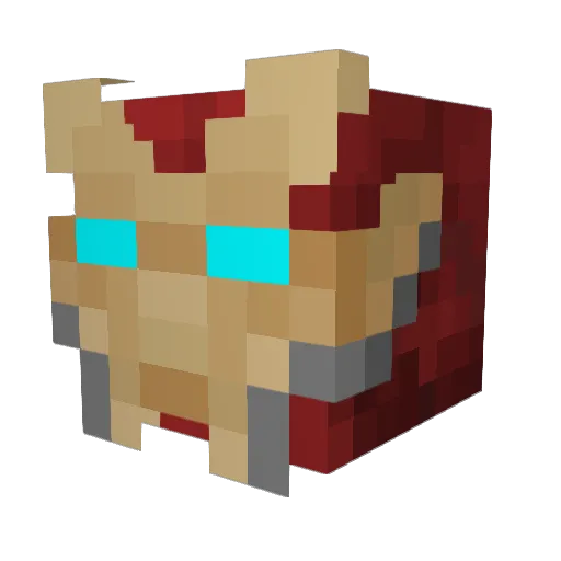 Raidjoe Minecraft avatar head, 3D render