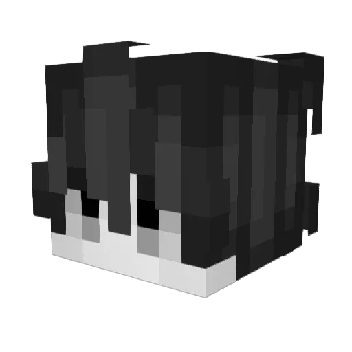 Raidore Minecraft avatar head, 3D render
