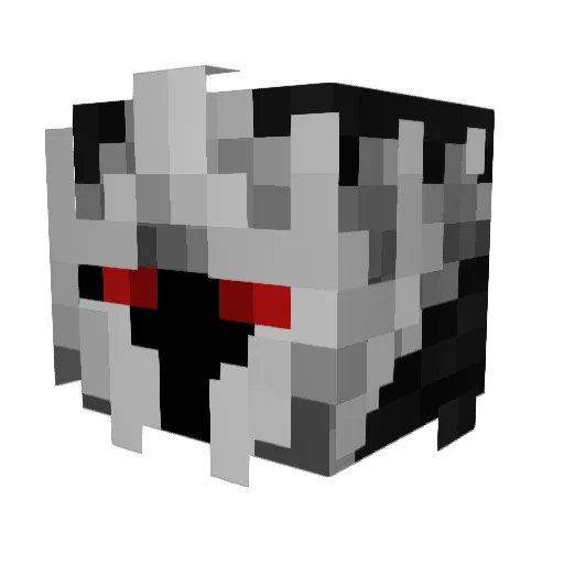 Raidriare Minecraft avatar head, 3D render