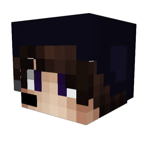 Raidzzzz Minecraft avatar head, 3D render