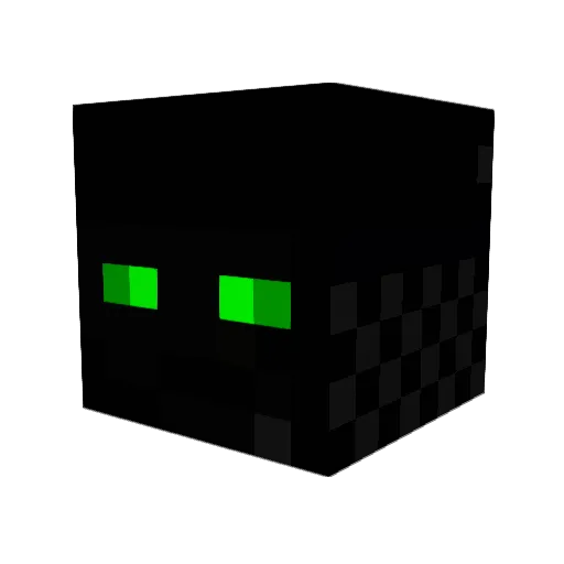 Raiiiinbow Minecraft avatar head, 3D render