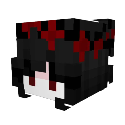 Raiinedayys Minecraft avatar head, 3D render