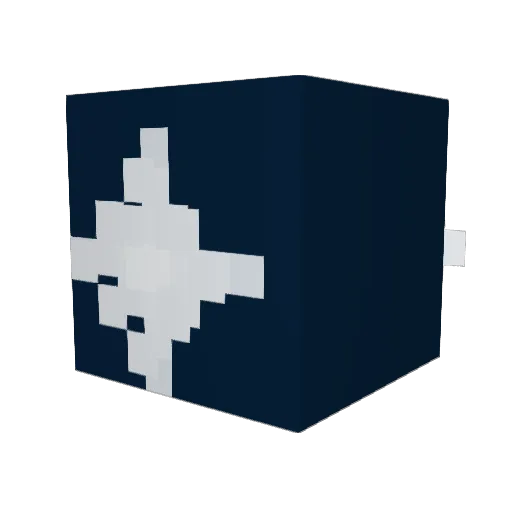 Raiinel Minecraft avatar head, 3D render
