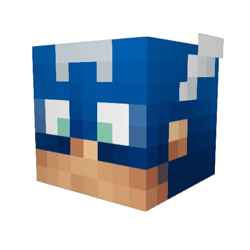 Raiju____ Minecraft avatar head, 3D render
