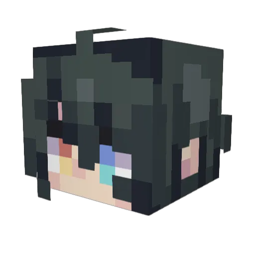 Raika_Sp Minecraft avatar head, 3D render
