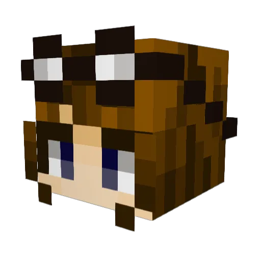 Raikiri09 Minecraft avatar head, 3D render
