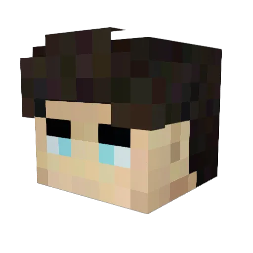 Rail_TH Minecraft avatar head, 3D render