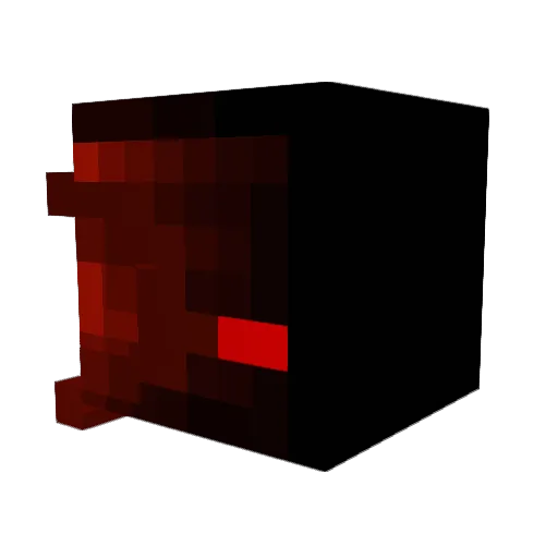 Railgun7 Minecraft avatar head, 3D render